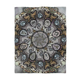 Memento Mori Mandala - Microfiber Duvet Cover