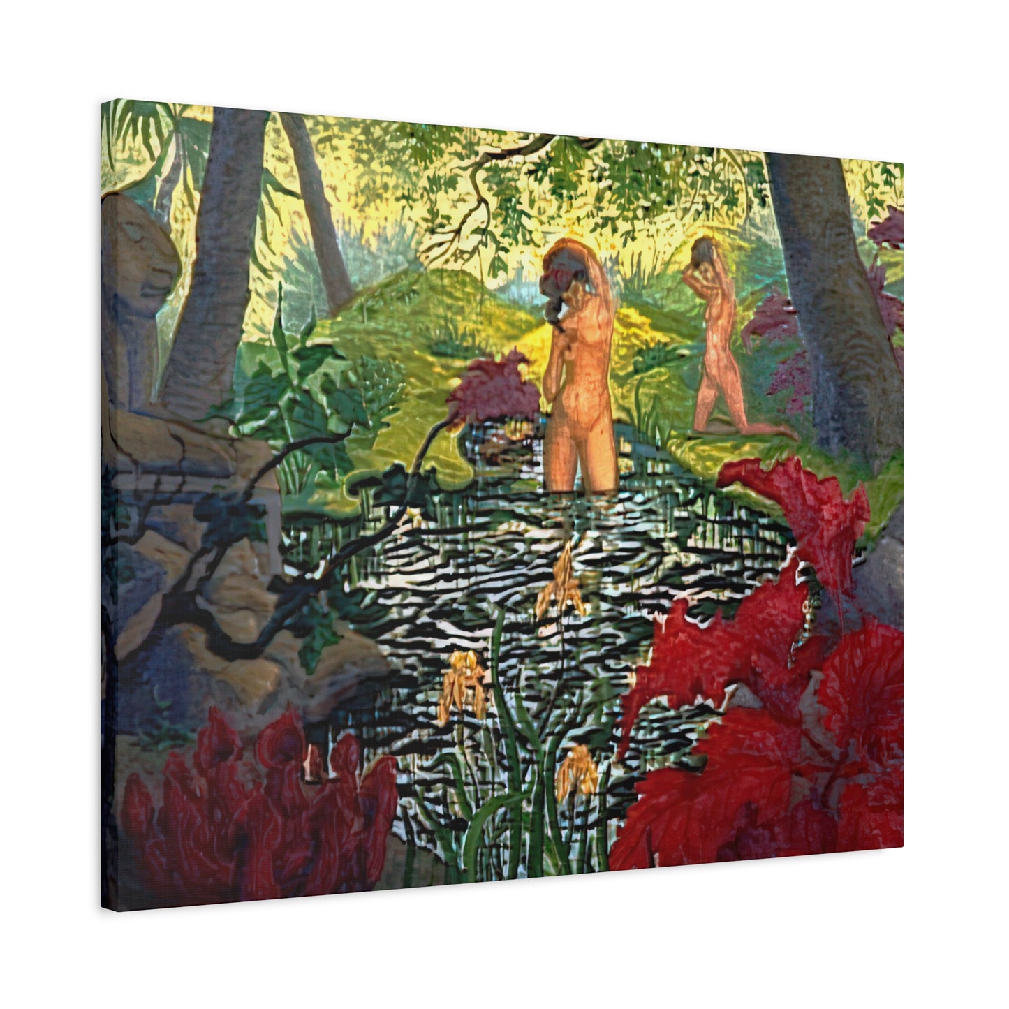 Ranson, Paul - The Lotus Bather (1906) - Canvas Block, unframed
