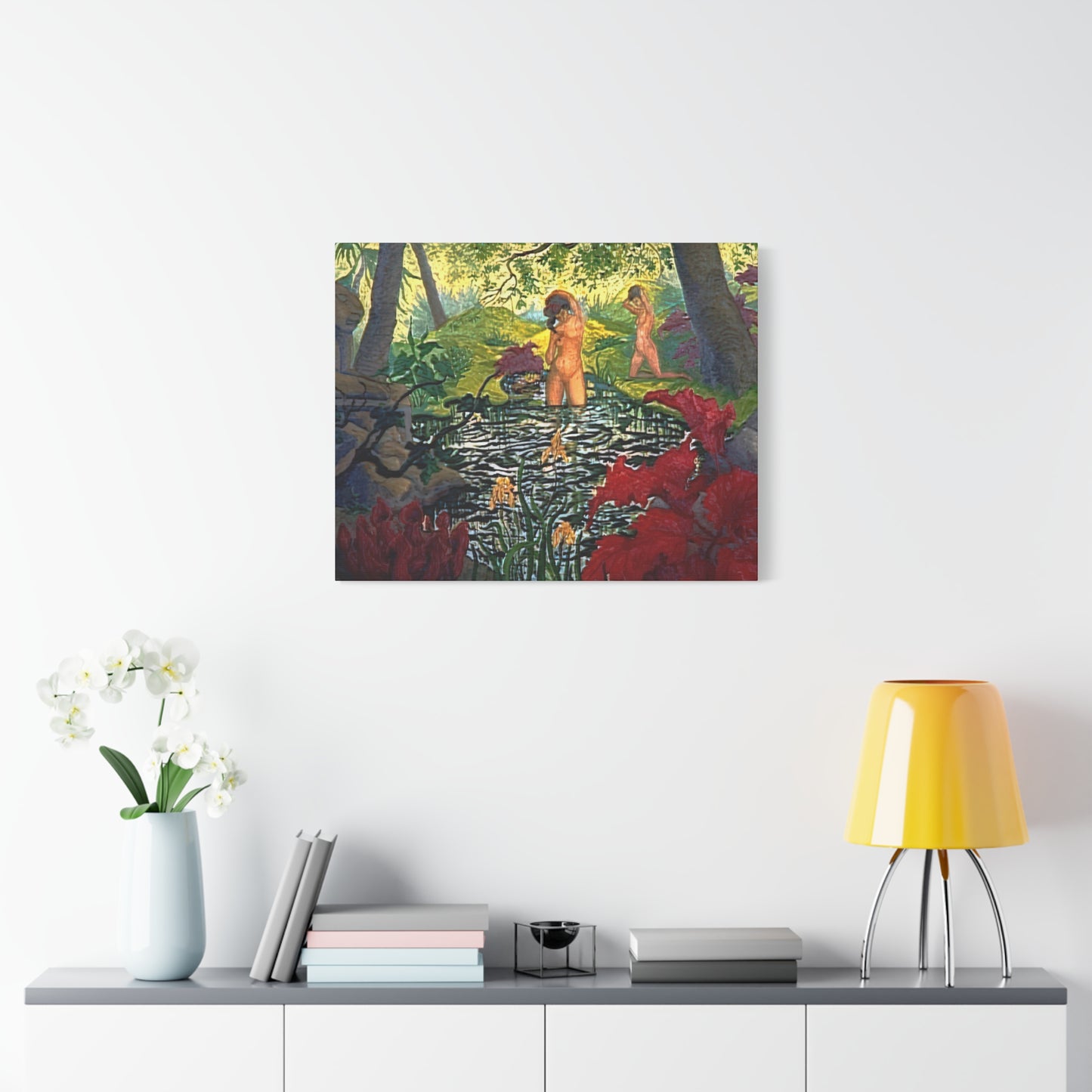 Ranson, Paul - The Lotus Bather (1906) - Canvas Block, unframed