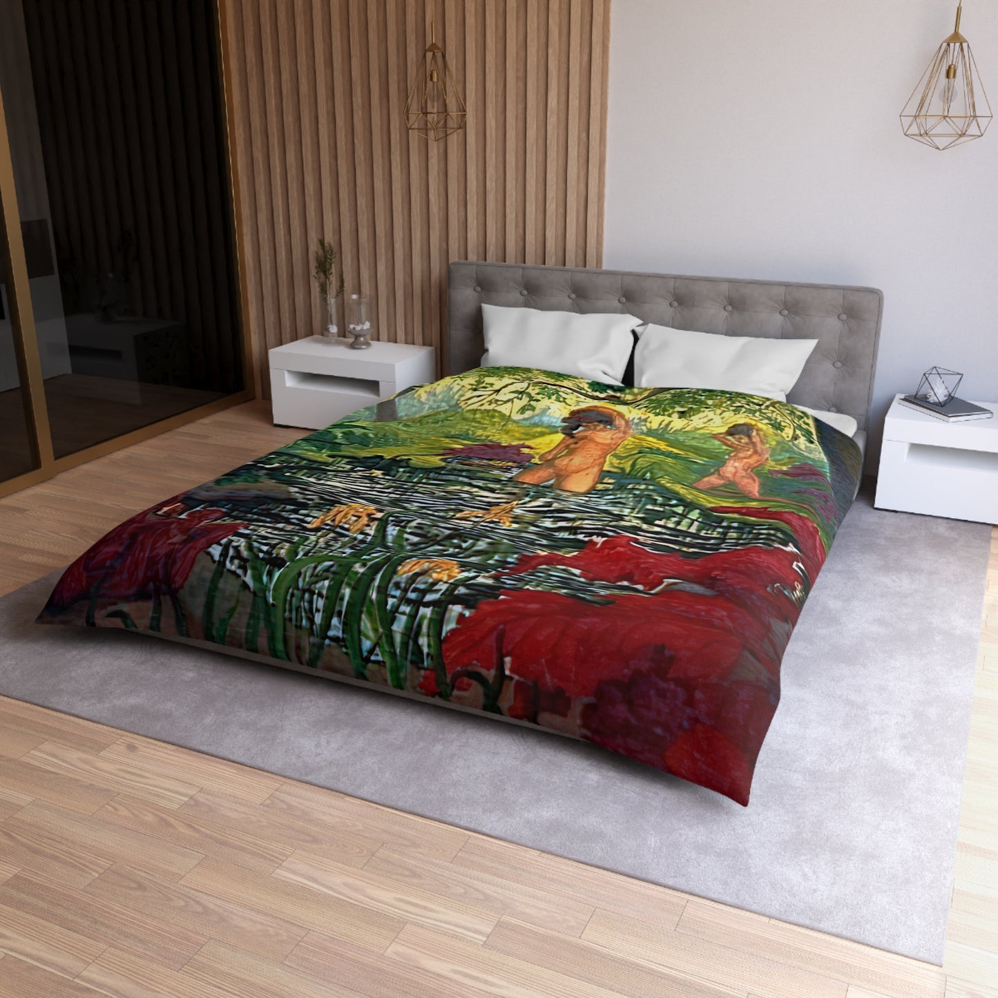 Ranson, Paul - The Lotus Bather (1906) - Microfiber Duvet Cover