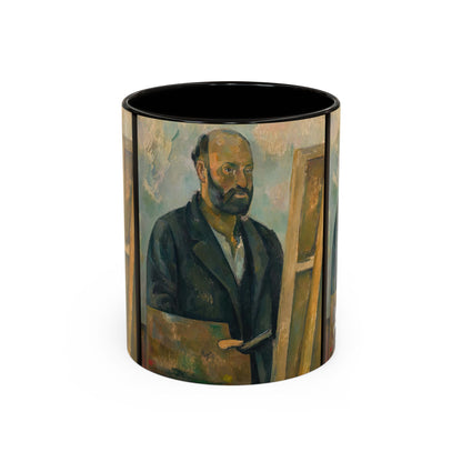 Cézanne, Paul - Portrait of the Artist with a Palette (1890) - Colorful Accent Mugs