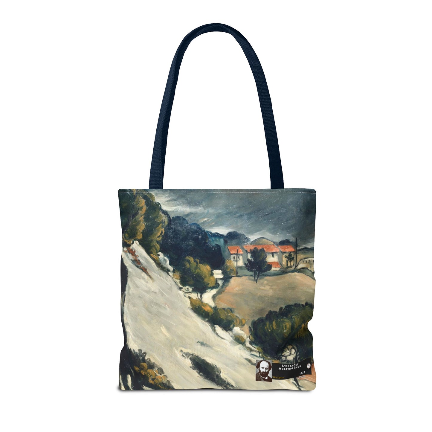 Cézanne, Paul - L’Estaque, Melting Snow (1870) - Tote Bag