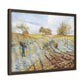 Pissarro, Camille - Hoarfrost (1873) - Matte Canvas, Framed