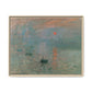 Monet, Claude - Impression, Sunrise (1872) - Matte Canvas, Framed