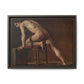 Courbet, Gustave - Study of a Nude Man (1840) - Matte Canvas, Framed