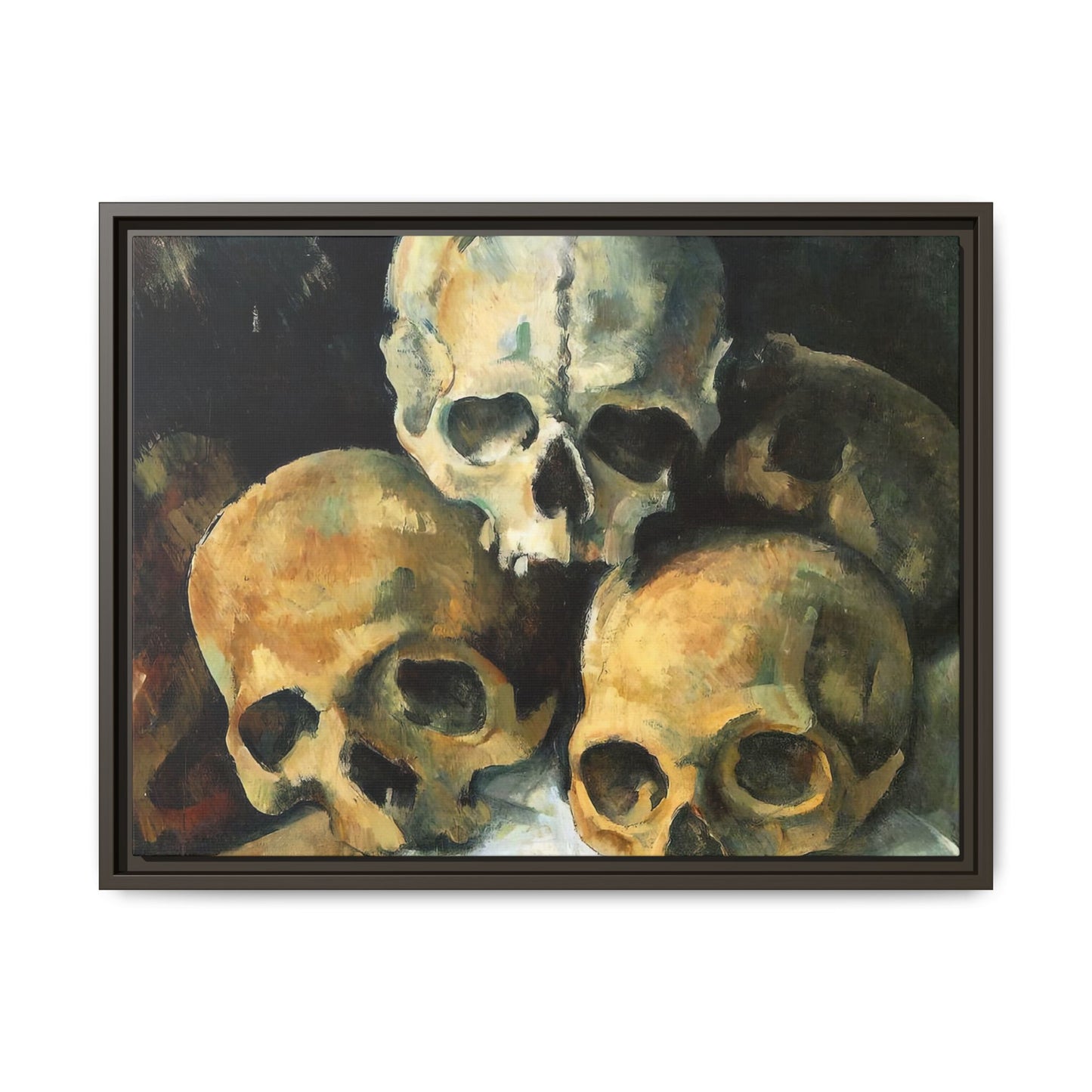 Cézanne, Paul - Pyramid of Skulls (1901) - Matte Canvas, Framed