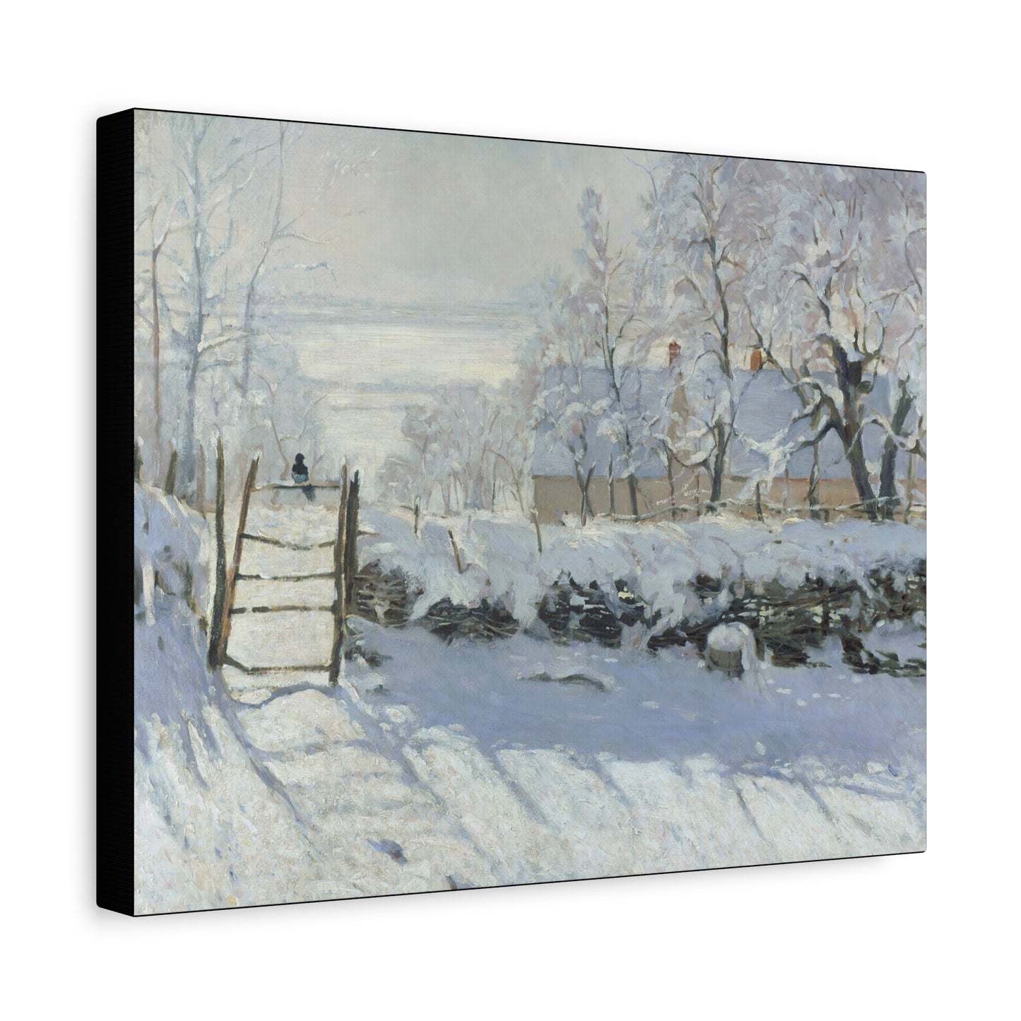 Monet, Claude - The Magpie (1868) - Canvas Block, unframed