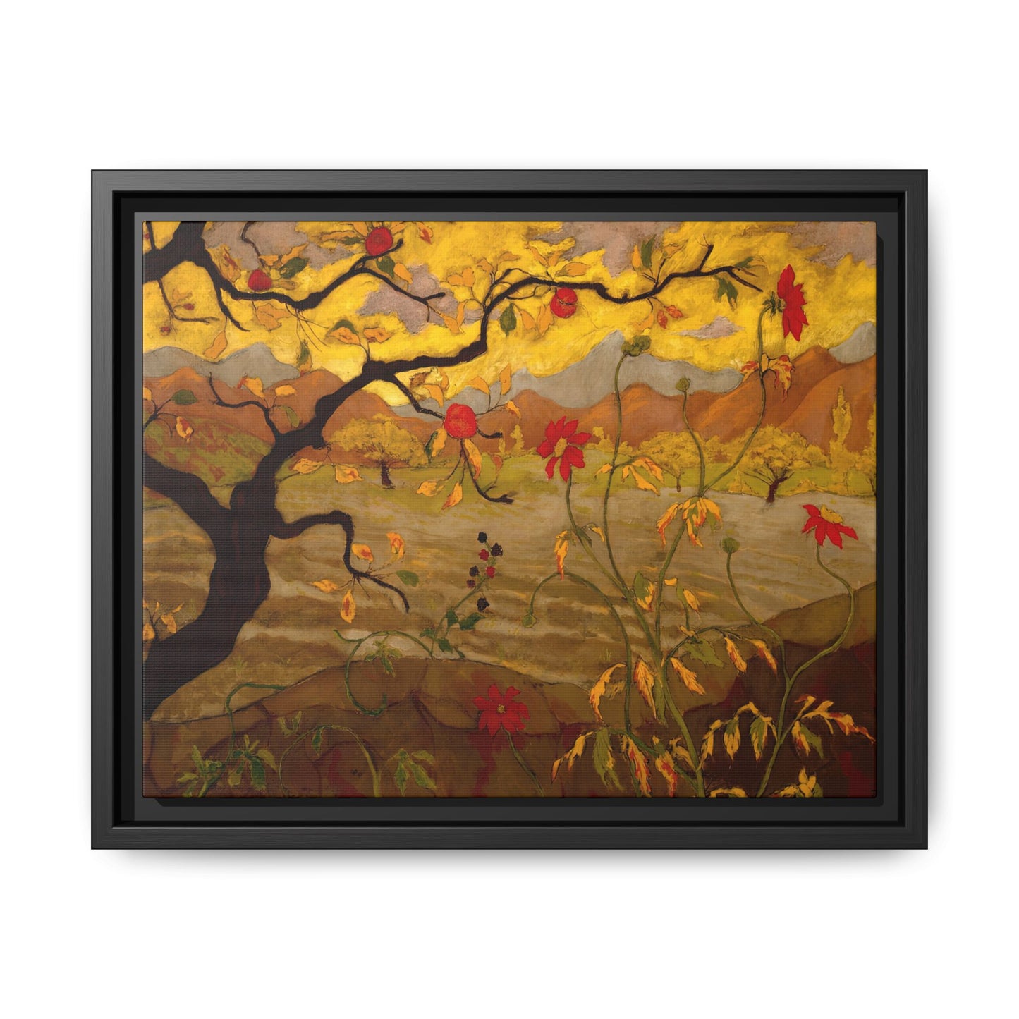 Ranson, Paul - Apple Tree with Red Fruit (1902) - Matte Canvas, Framed
