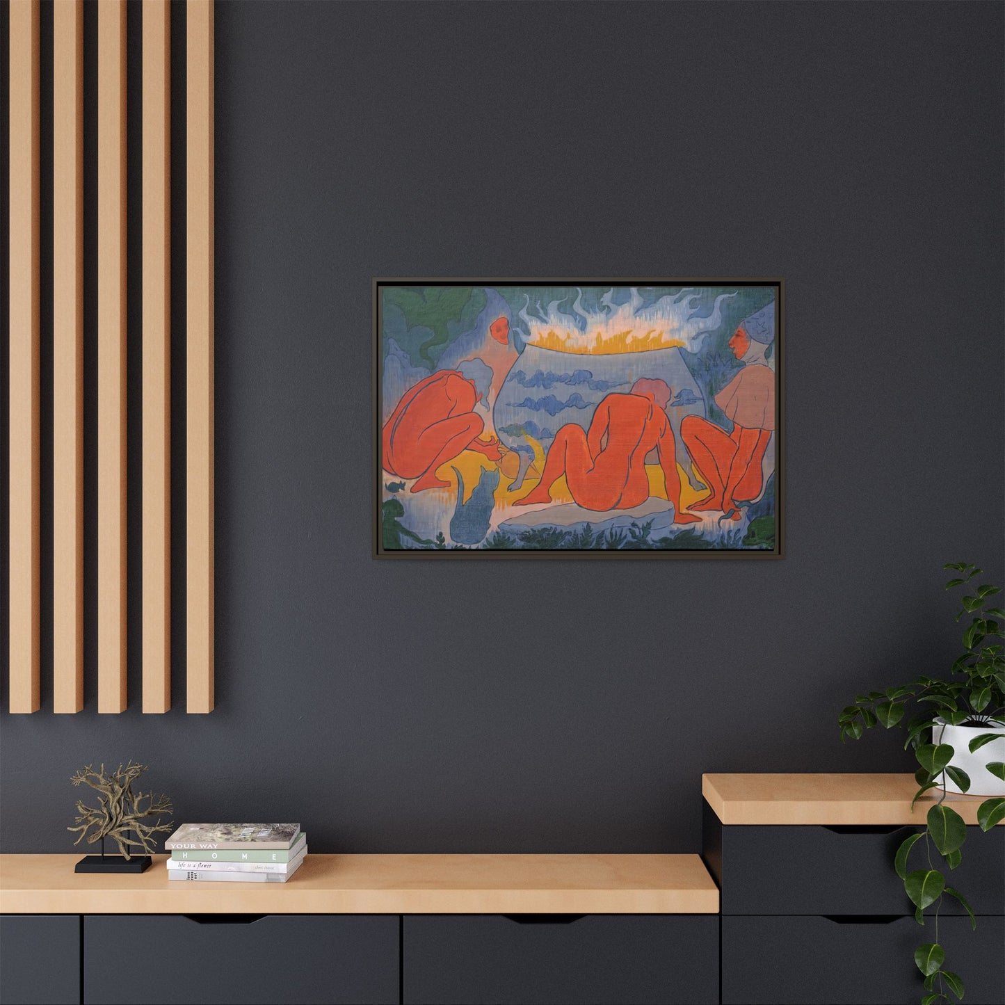 Ranson, Paul - Witches Around the Fire (1891) - Matte Canvas, Framed