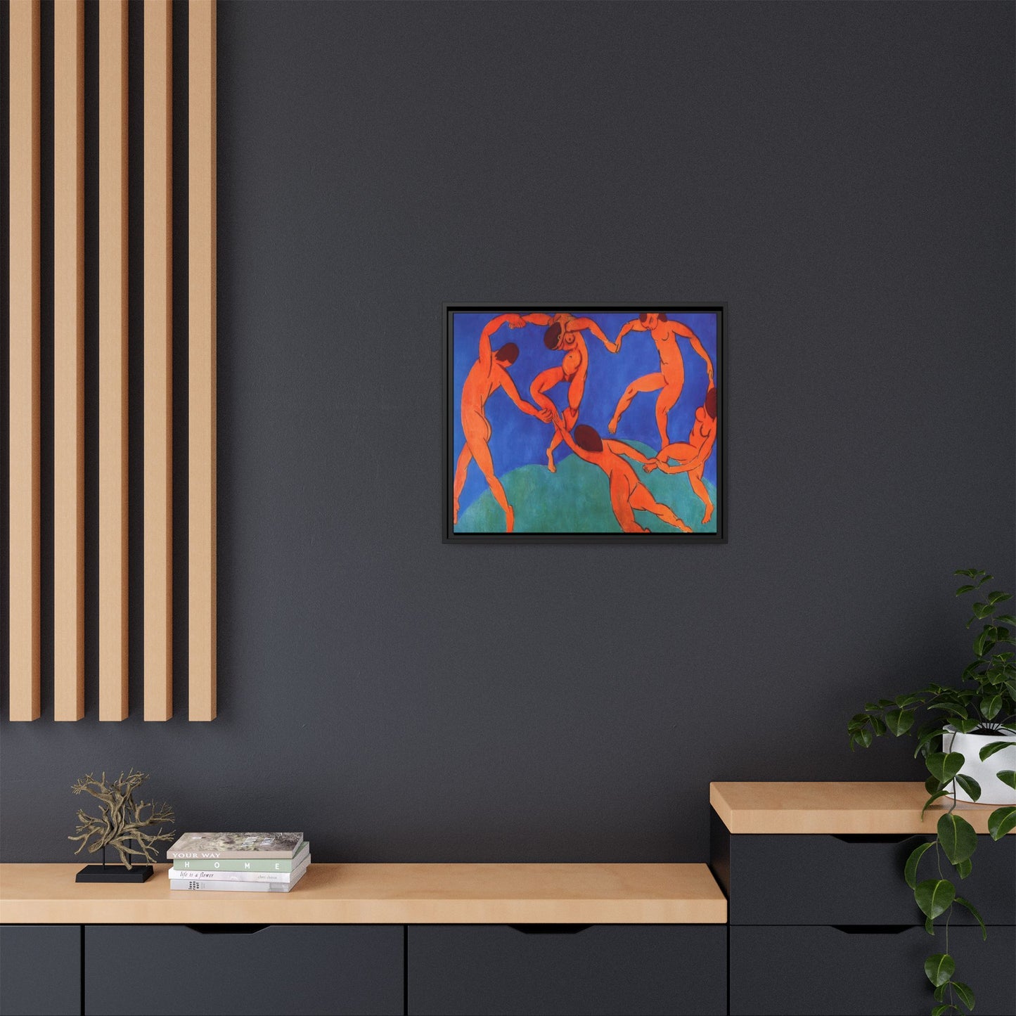 Matisse, Henri - Dance (II) (1910) - Matte Canvas, Framed