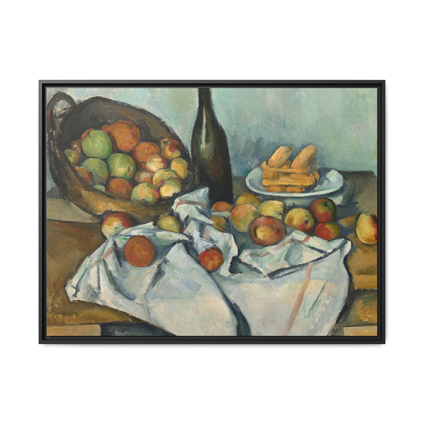 Cézanne, Paul - Basket of Apples (1893) - Matte Canvas, Framed