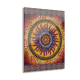 Solar Disc Mandala - Acrylic Block