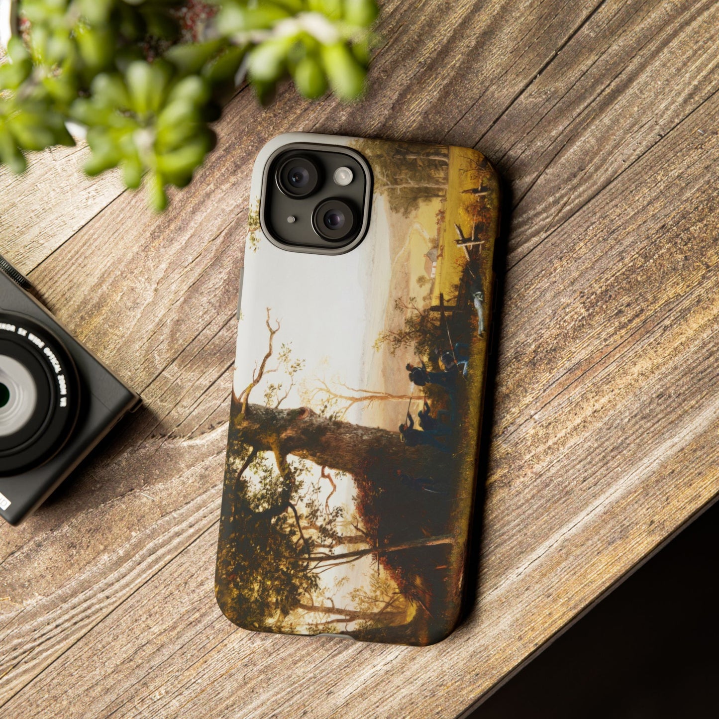Bierstadt, Albert -  Guerrilla Warfare (1861) - Tough Phone Cases
