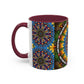 Pacio, Adam - Emerald Arrows Mandala - Colorful Accent Mugs