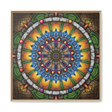 Emerald Arrows Mandala - Framed Canvas