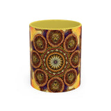 Lion Summer Mandala - Colorful Accent Mugs