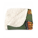 Monarch Buttefly Mandala - Sherpa Fleece Blanket