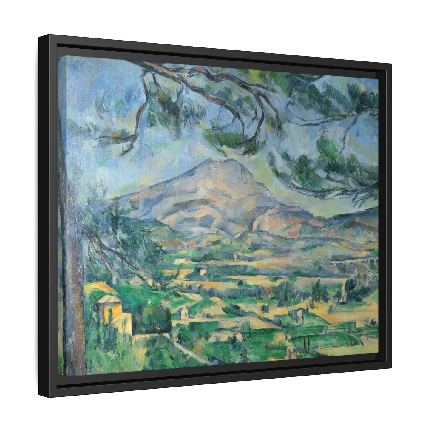 Cézanne, Paul - Mont Sainte-Victoire with Large Pine (1887) - Matte Canvas, Framed
