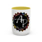 AdamPacio.com - Black Logo - Colorful Accent Mugs
