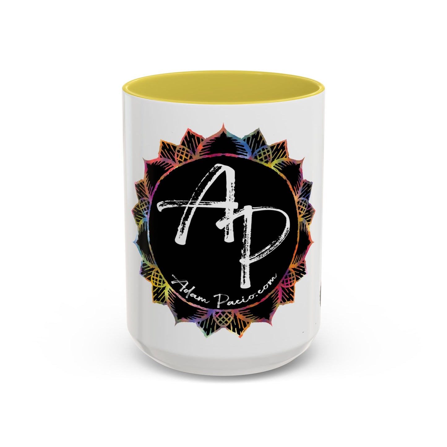 AdamPacio.com - Black Logo - Colorful Accent Mugs