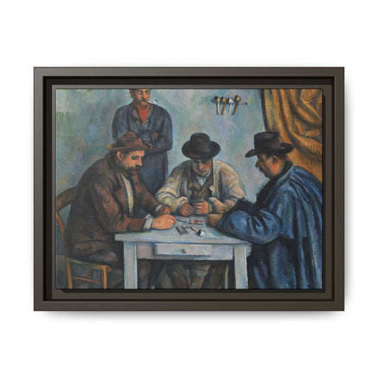 Cézanne, Paul - The Card Players (1892) - Matte Canvas, Framed