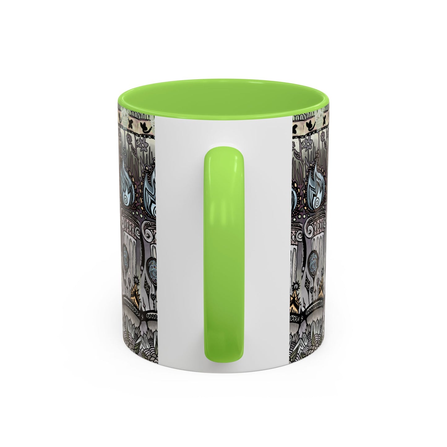 Pacio, Adam - Memento Mori Mandala - Colorful Accent Mugs