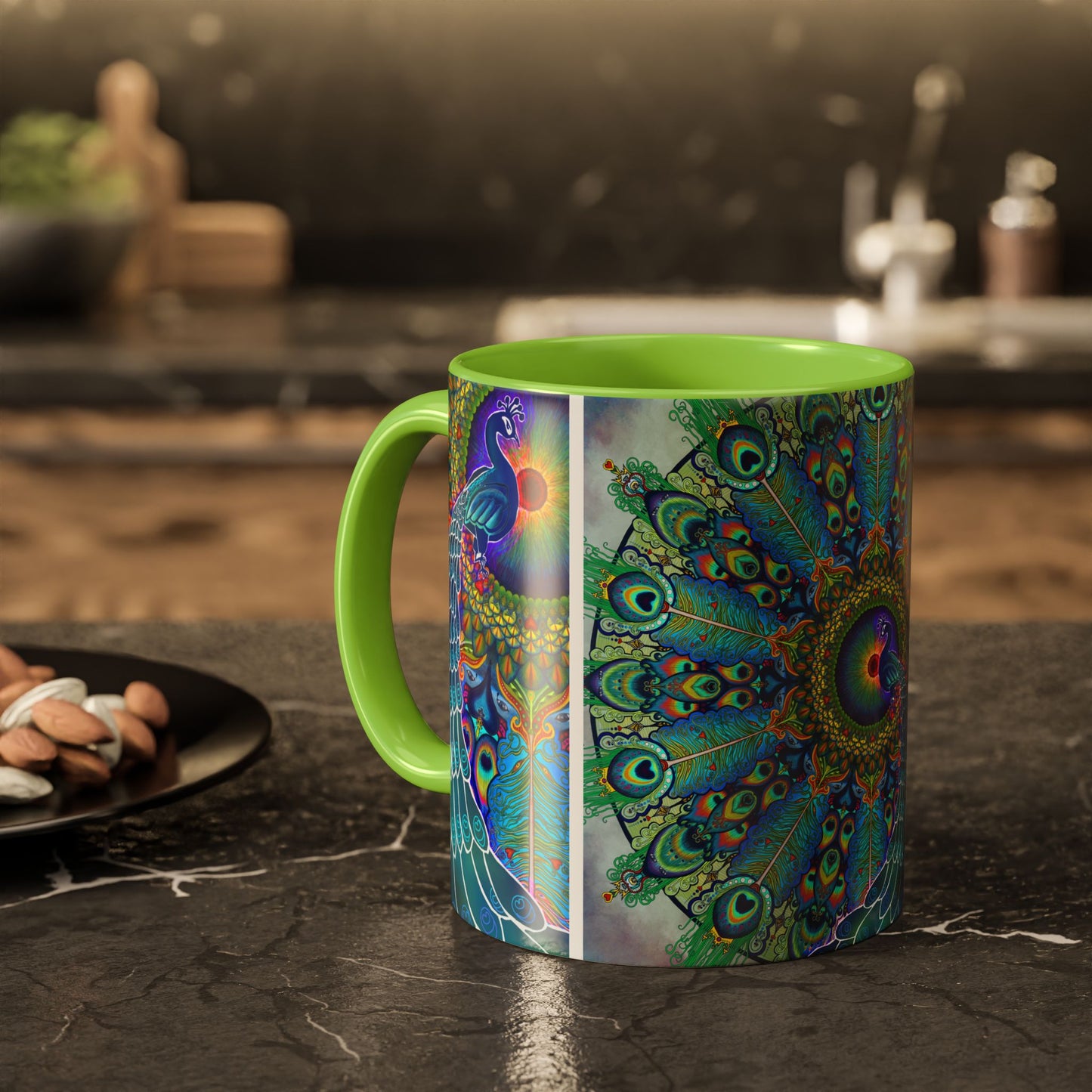 Pacio, Adam - Melek Taus Mandala - Colorful Accent Mugs