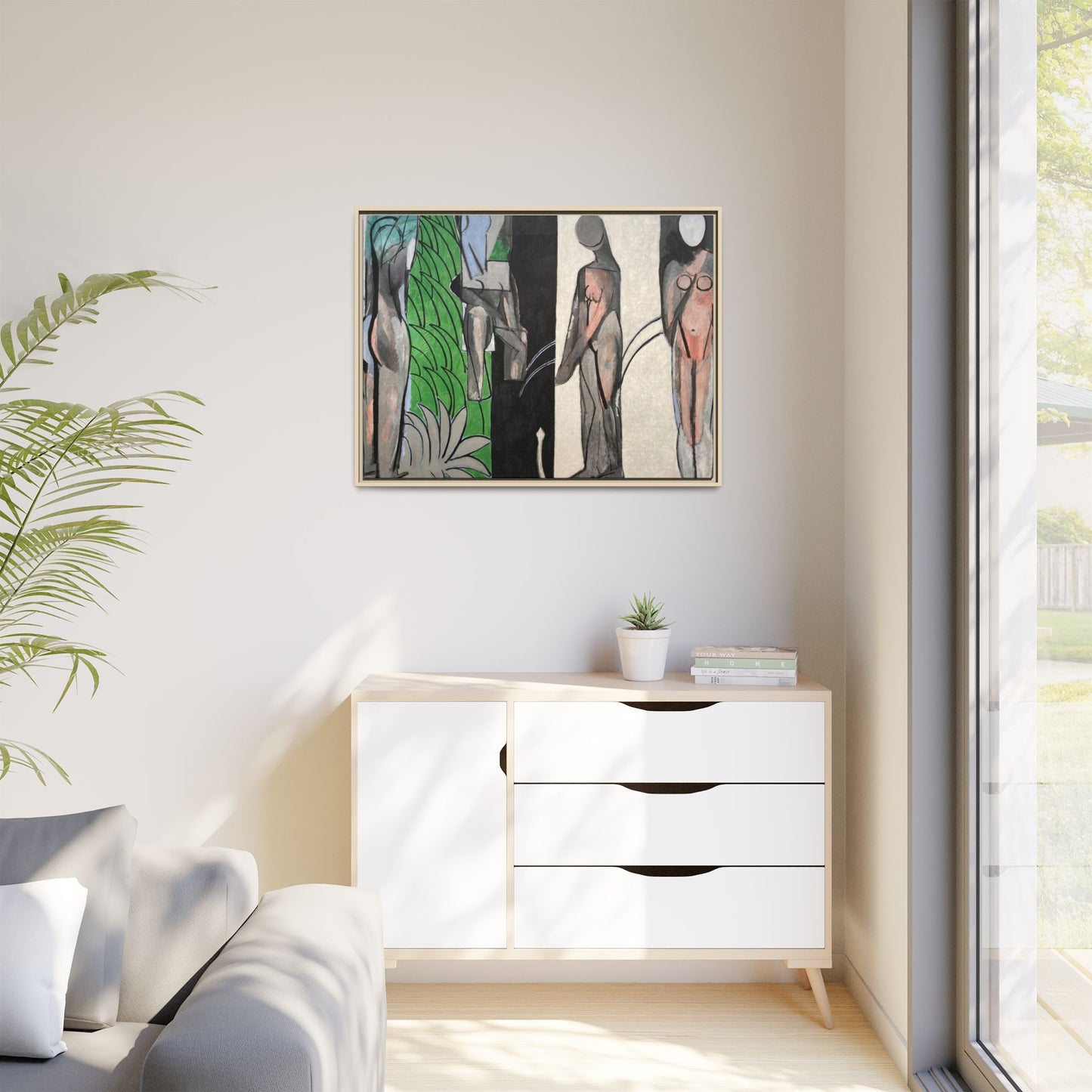 Matisse, Henri - Bathers by a River (1917) - Matte Canvas, Framed
