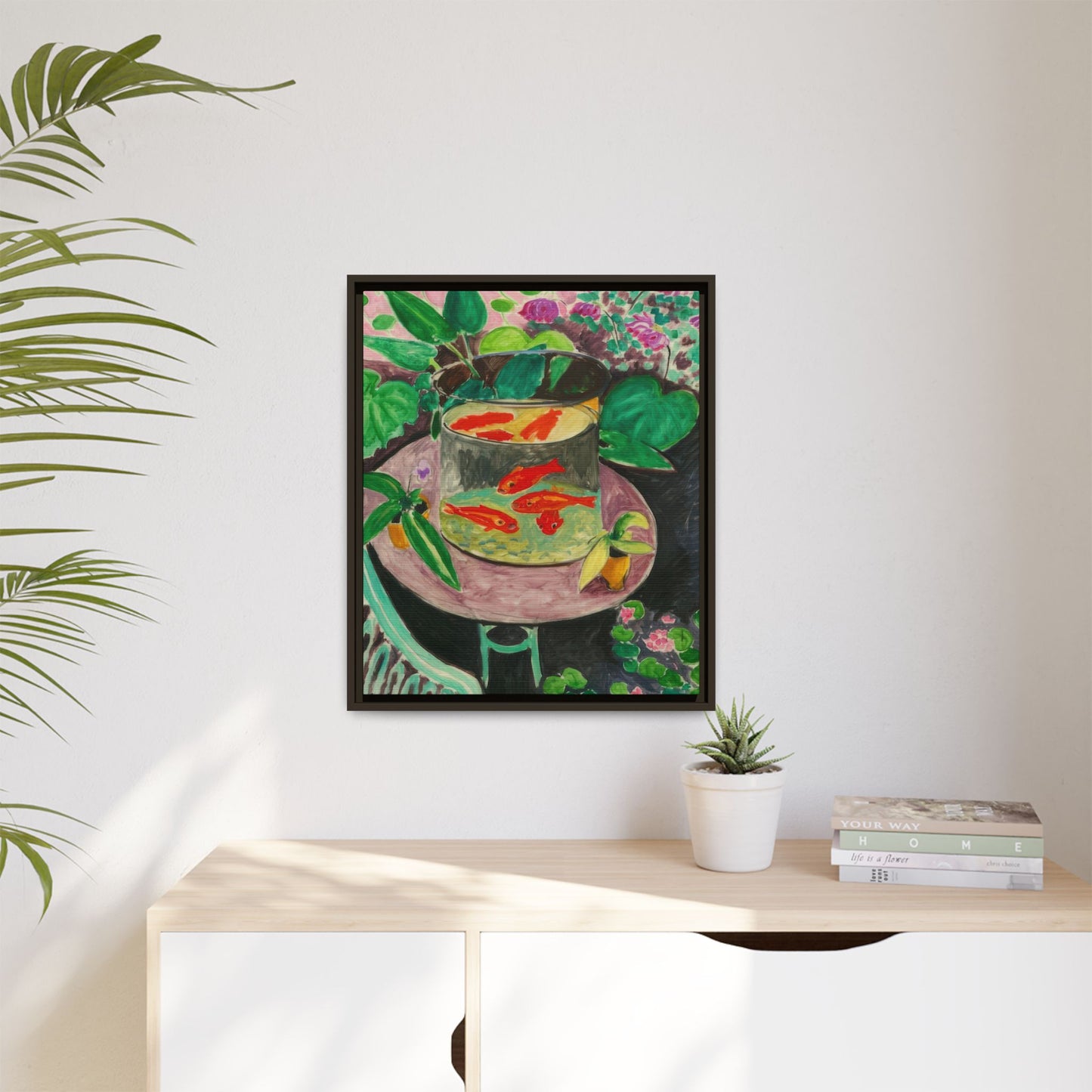 Matisse, Henri - The Goldfish (1912) - Matte Canvas, Framed
