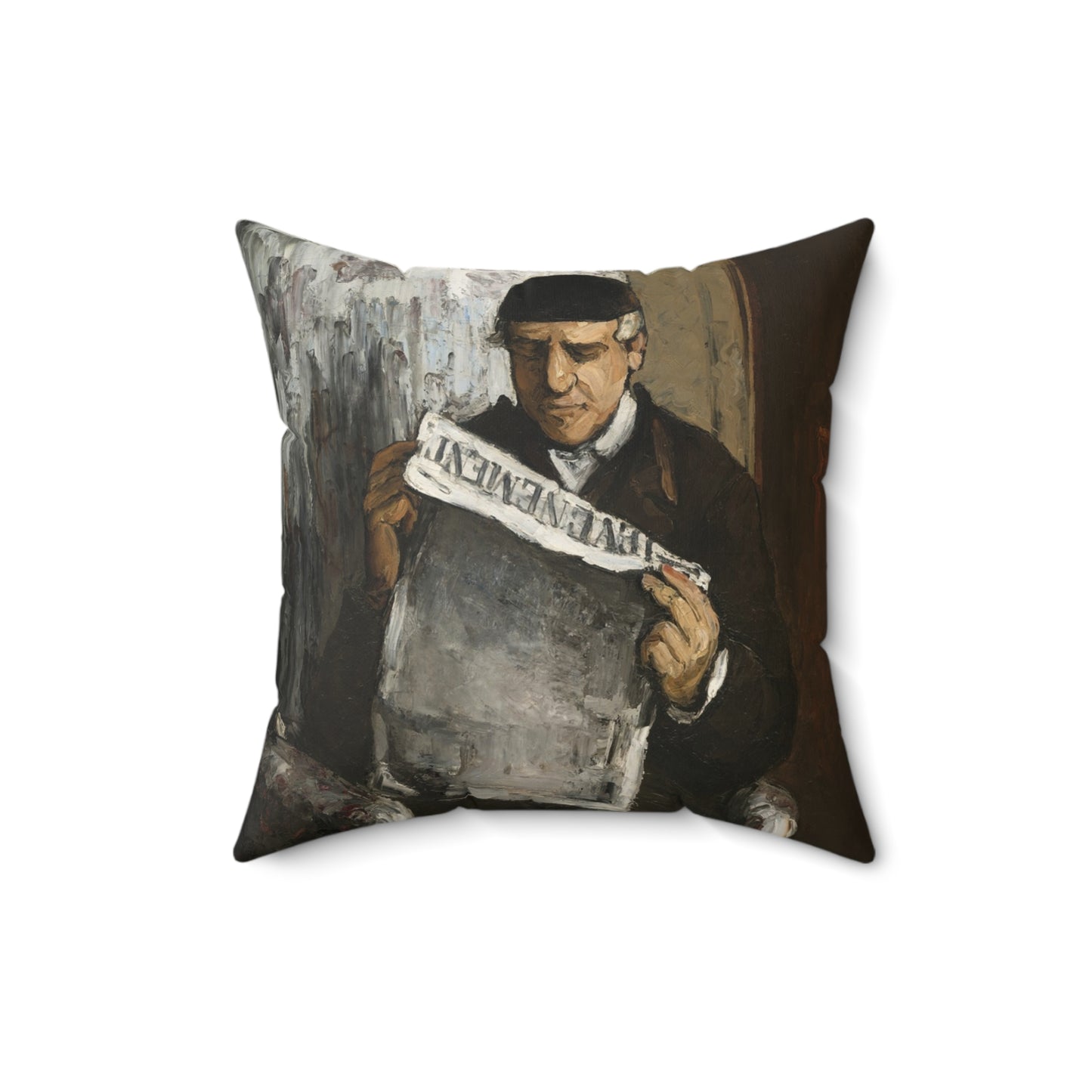 Cézanne, Paul - The Artist’s Father (1866) - Suede Square Pillow
