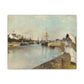 Morisot, Berthe - The Harbor at Lorient (1869) - Canvas Block, unframed