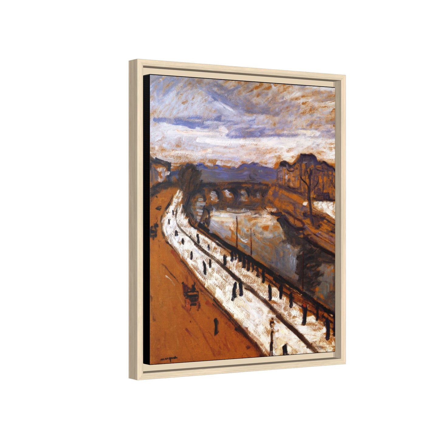 Marquet, Albert - Quai des Grands-Augustins (1905) - Matte Canvas, Framed