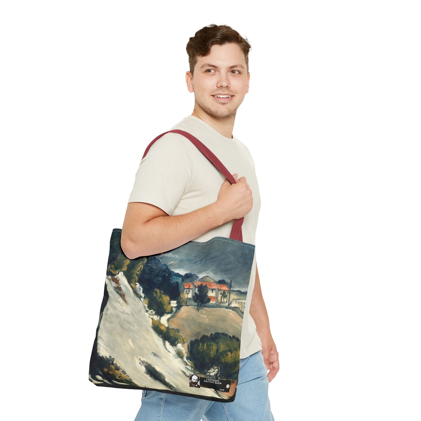 Cézanne, Paul - L’Estaque, Melting Snow (1870) - Tote Bag