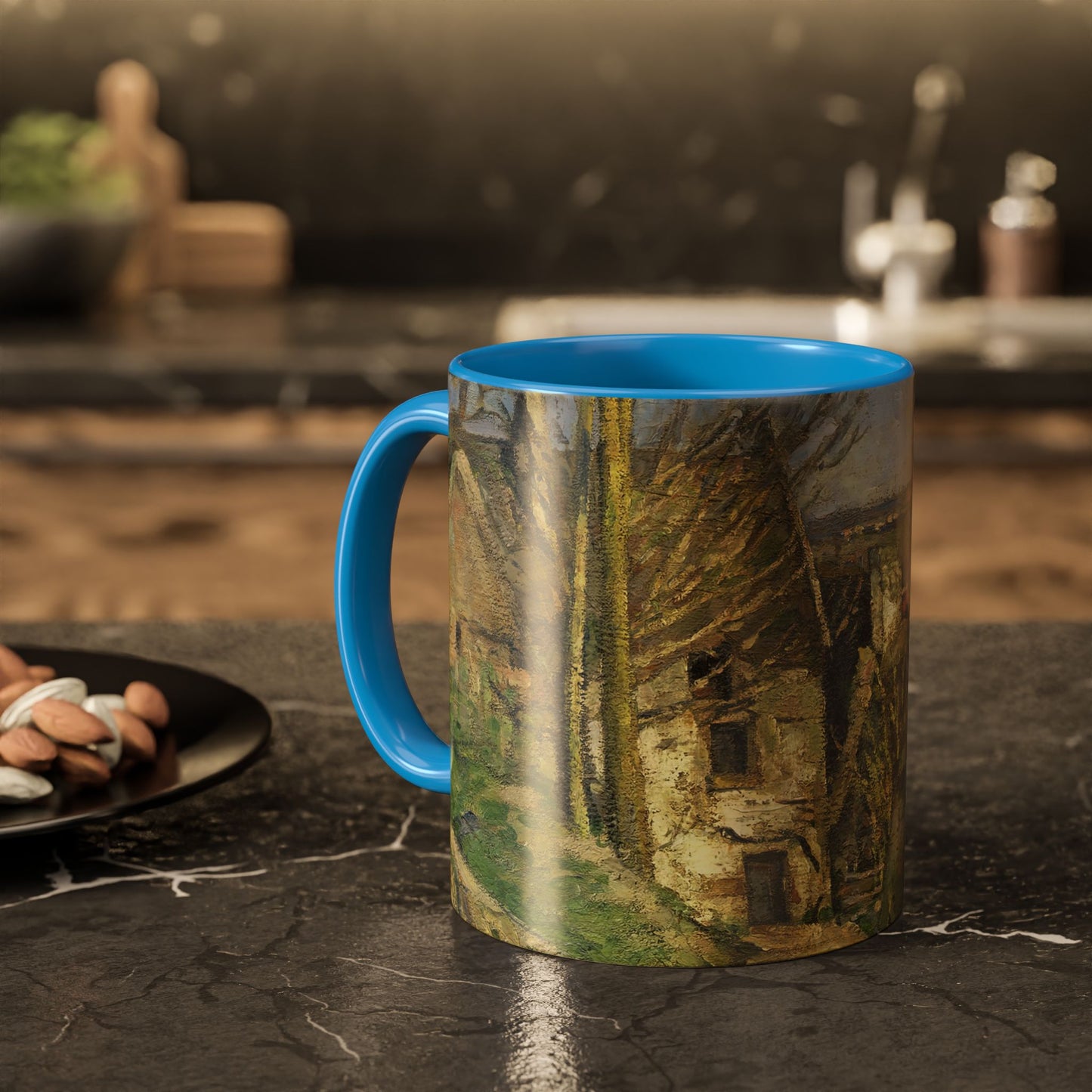 Cézanne, Paul - The House of the Hanged Man, Auvers-sur-Oise (1874) - Colorful Accent Mugs