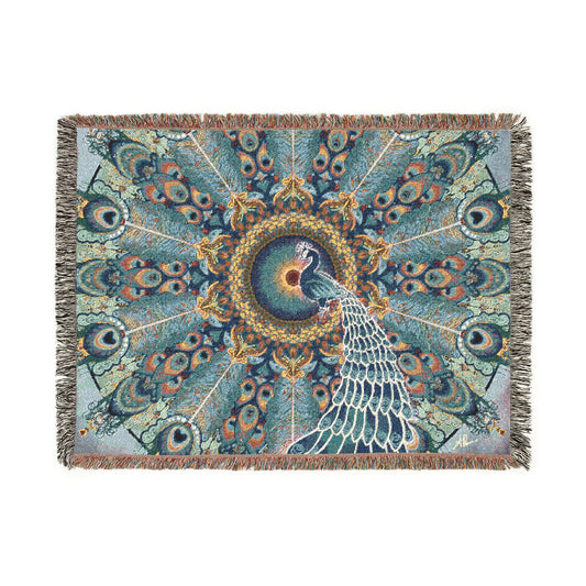 Melek Taus Mandala - Woven Blanket