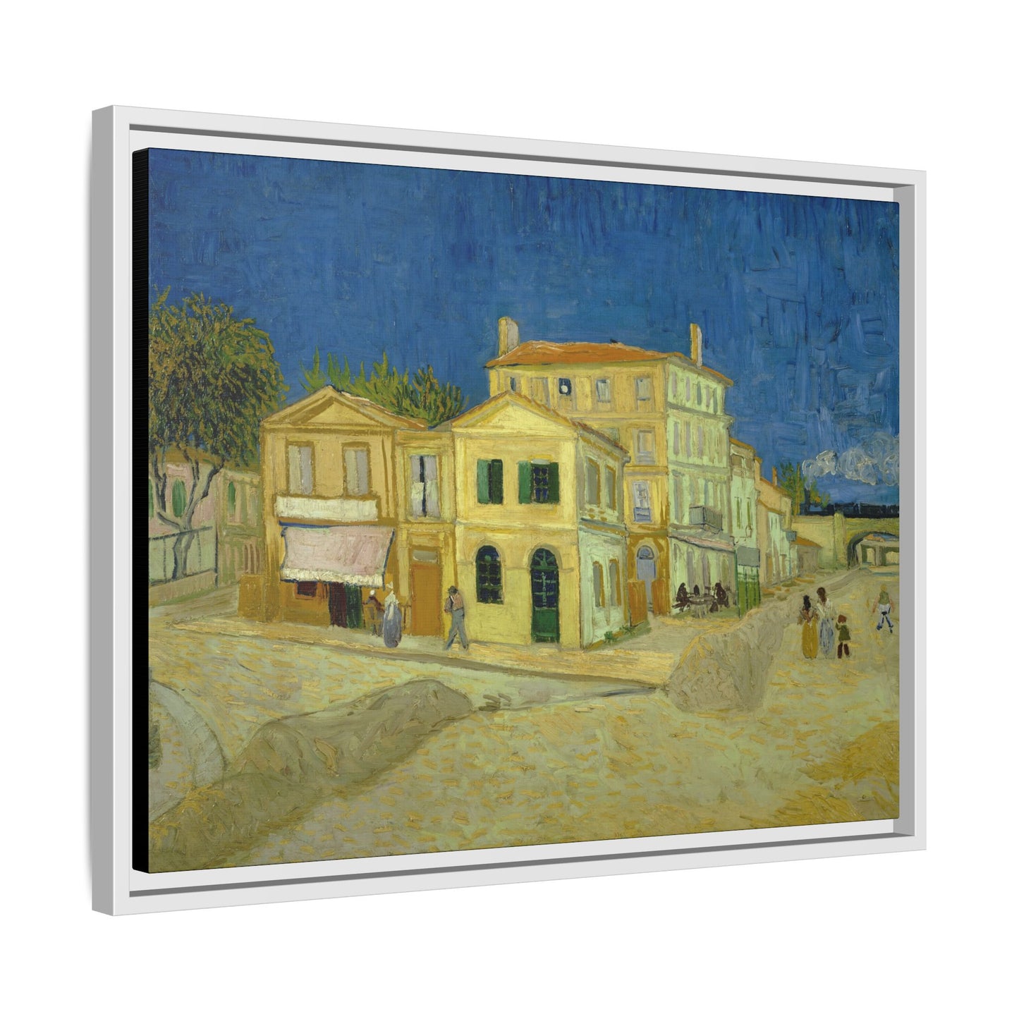 Van Gogh, Vincent - The Yellow House (1888) - Matte Canvas, Framed