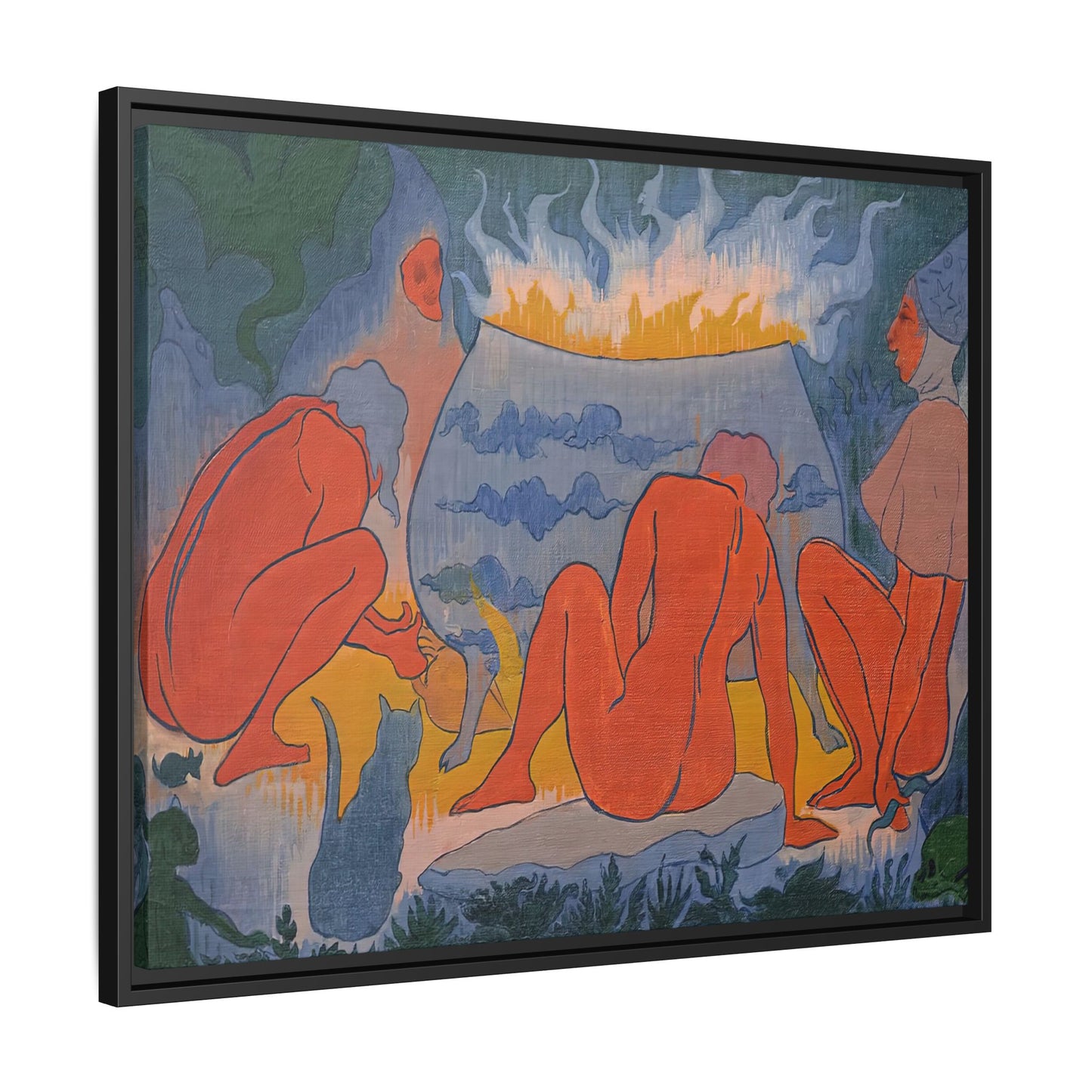 Ranson, Paul - Witches Around the Fire (1891) - Matte Canvas, Framed