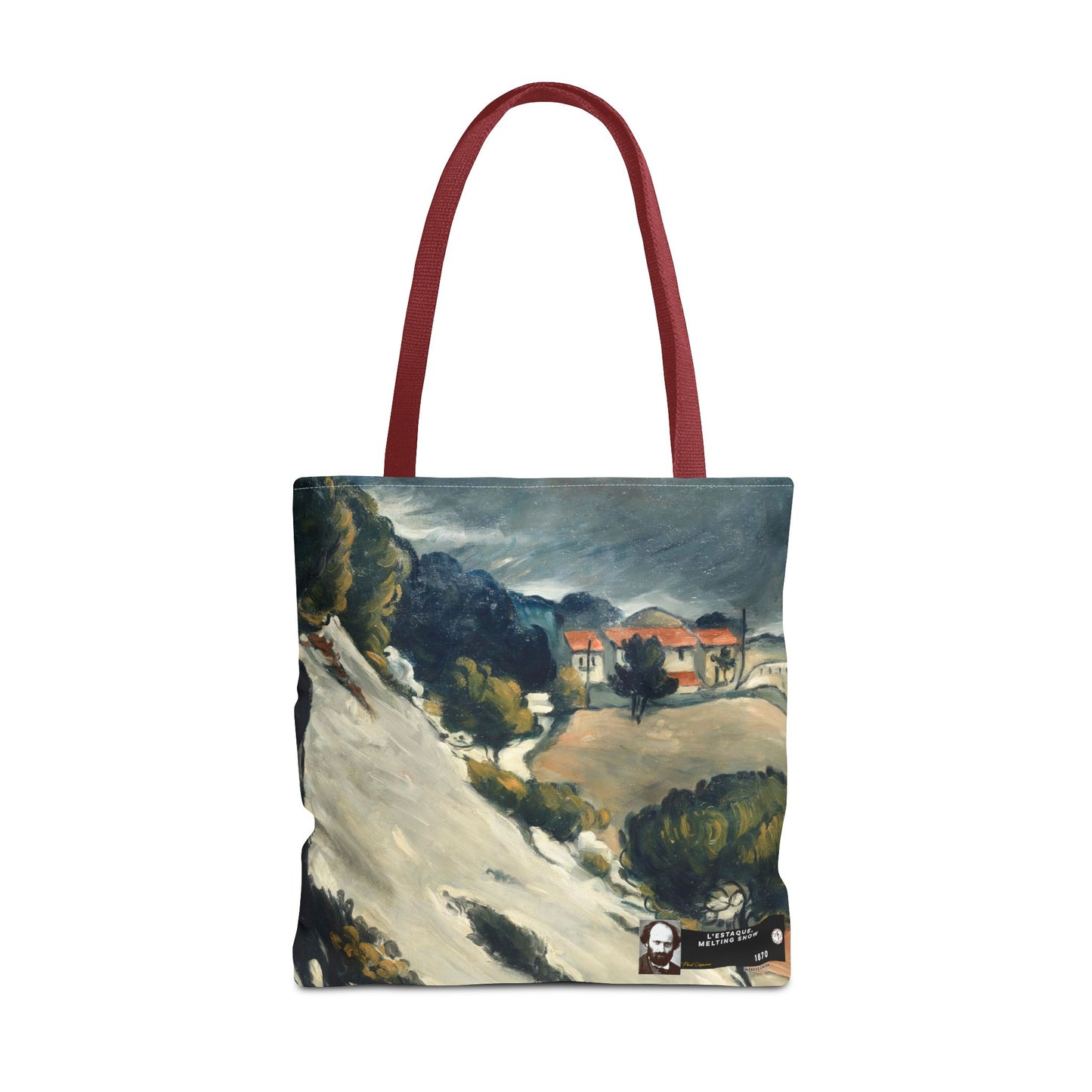 Cézanne, Paul - L’Estaque, Melting Snow (1870) - Tote Bag