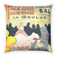 Toulouse-Lautrec, Henri - Moulin Rouge - La Goulue (1891) - Poly Velvet Pillow