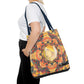 Filiger, Charles - Woman’s Head with Closed Eyes (1893) - Tote Bag