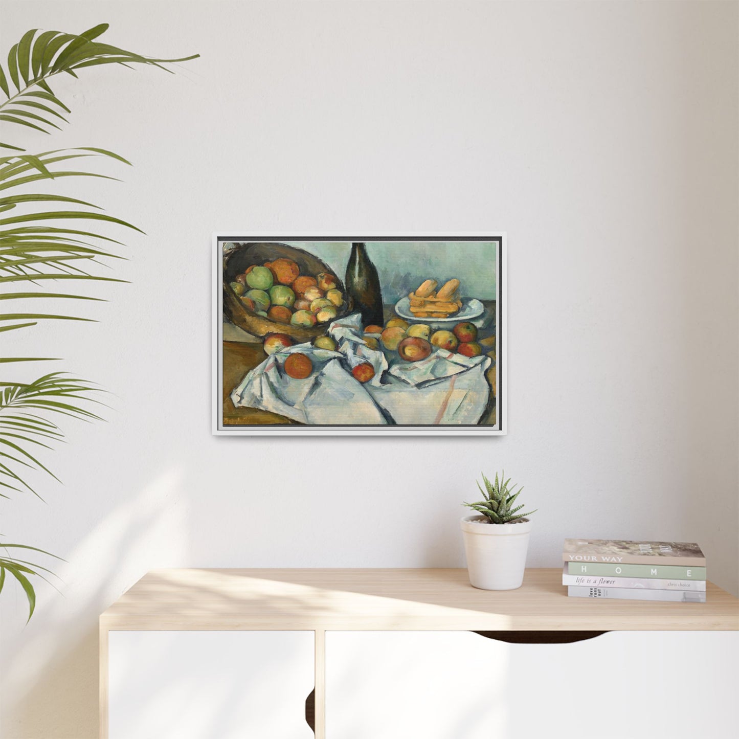 Cézanne, Paul - Basket of Apples (1893) - Matte Canvas, Framed