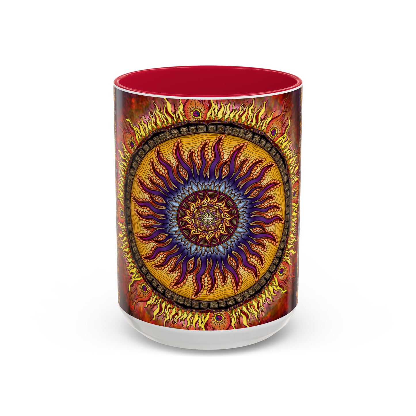 Pacio, Adam - Solar Disc Mandala - Colorful Accent Mugs