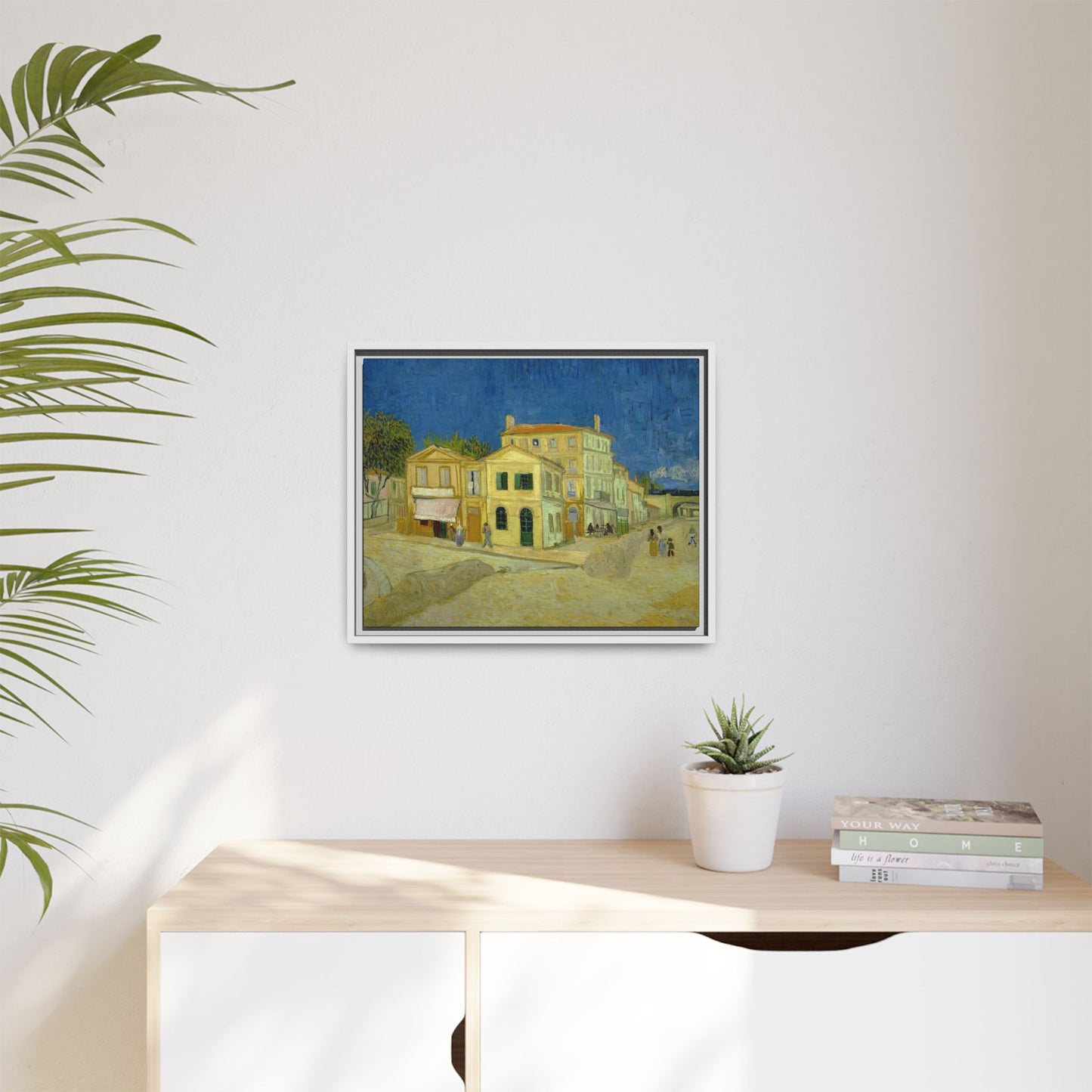 Van Gogh, Vincent - The Yellow House (1888) - Matte Canvas, Framed