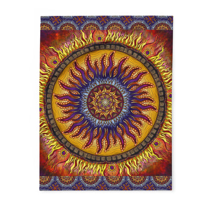 Pacio, Adam - Solar Disc Mandala - Arctic Fleece Blanket