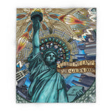 Liberty Mandala - Arctic Fleece Blanket