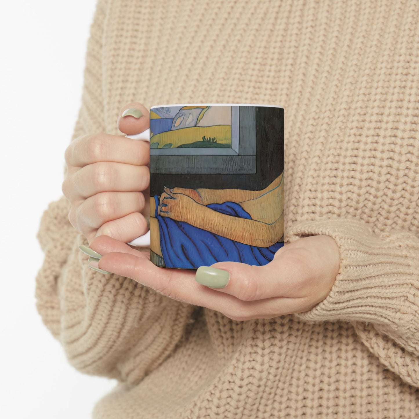 Filiger, Charles - The Recumbent Christ (1895) - Ceramic Mug