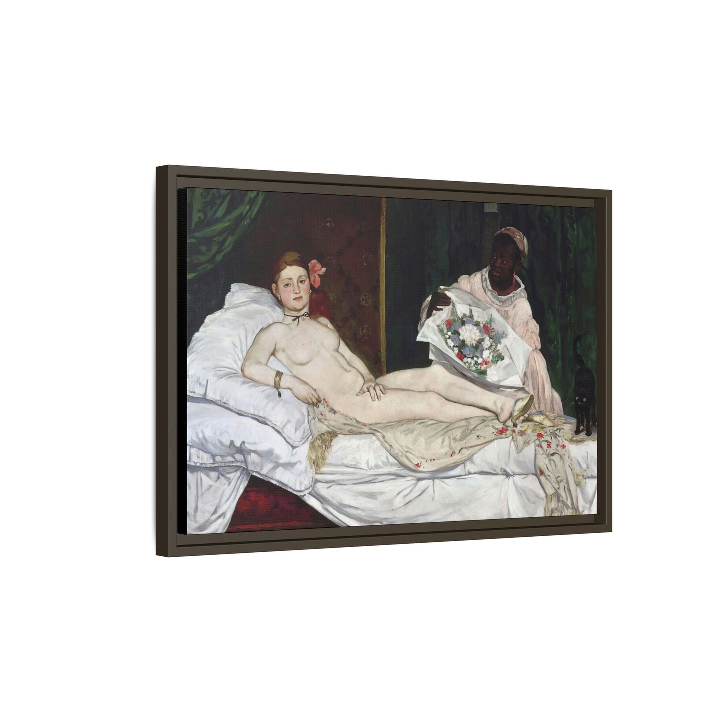 Manet, Édouard - Olympia (1870) - Matte Canvas, Framed