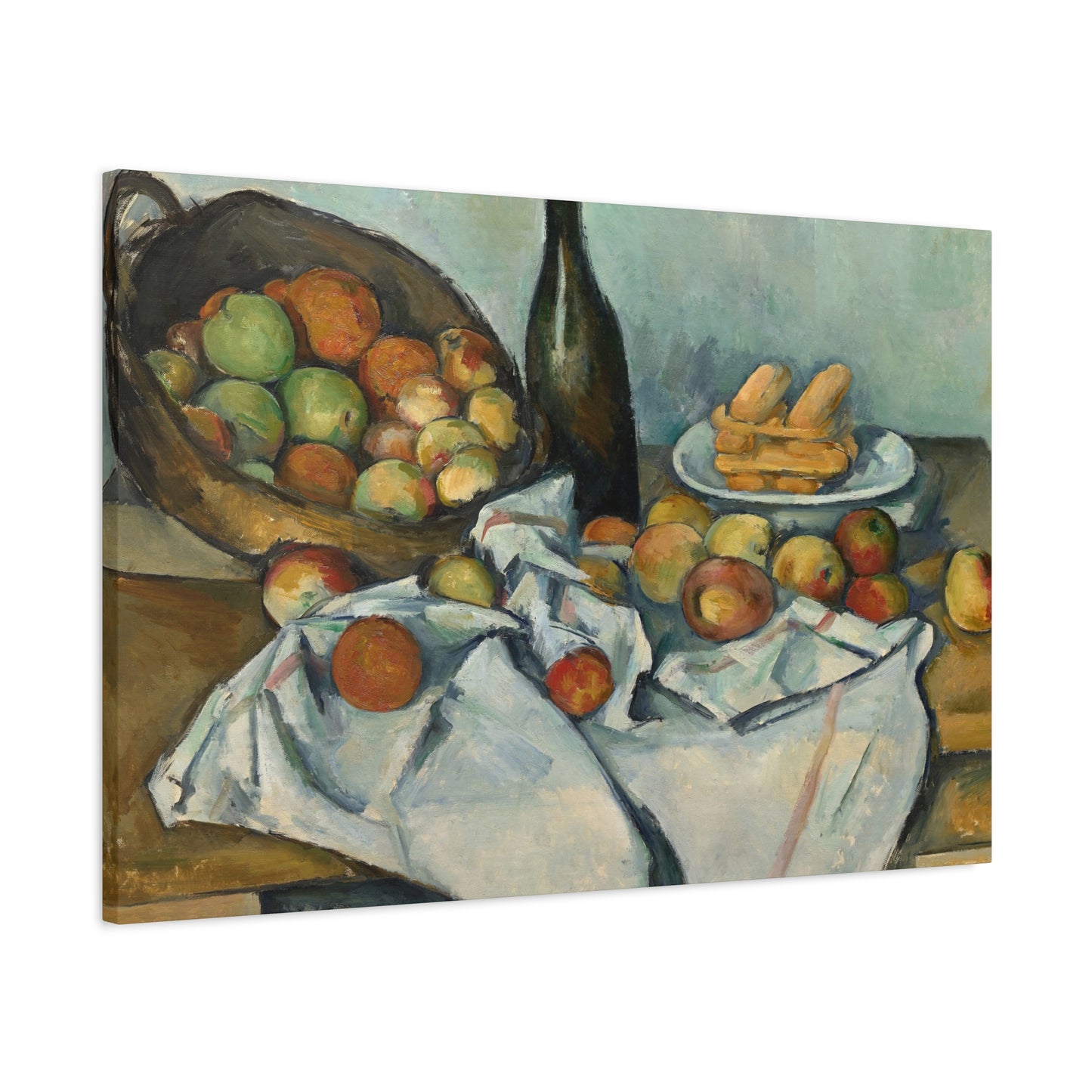 Cézanne, Paul - Basket of Apples (1893) - Canvas Block, unframed