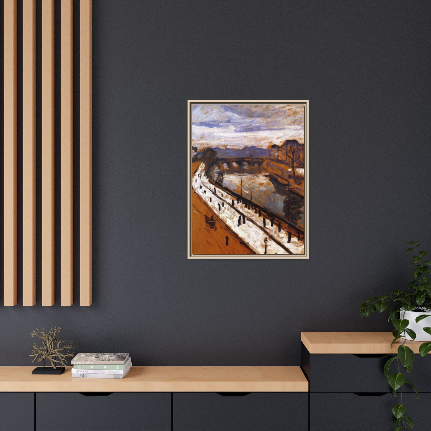 Marquet, Albert - Quai des Grands-Augustins (1905) - Matte Canvas, Framed