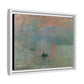 Monet, Claude - Impression, Sunrise (1872) - Matte Canvas, Framed